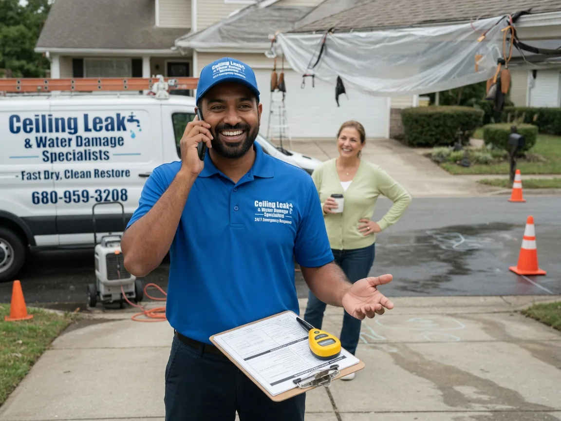 Ceiling Leak Cleanup Fairdealing, MO FAQs
